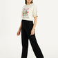 Women's Black Ribcage Straight Fit High Rise Jeans - c728ab504584185b4675ecb20295f91d View