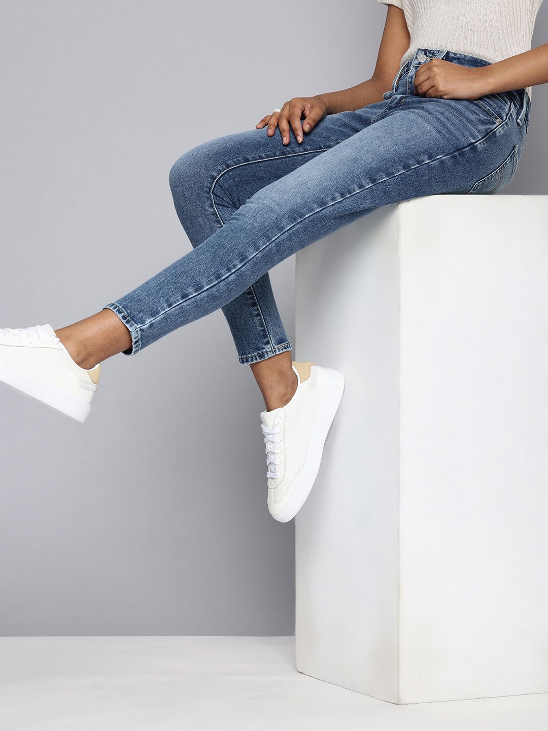 Women's 721 Blue Skinny Fit High Rise Jeans - c826095a8cdbff4ebbfd040bcff87675 View