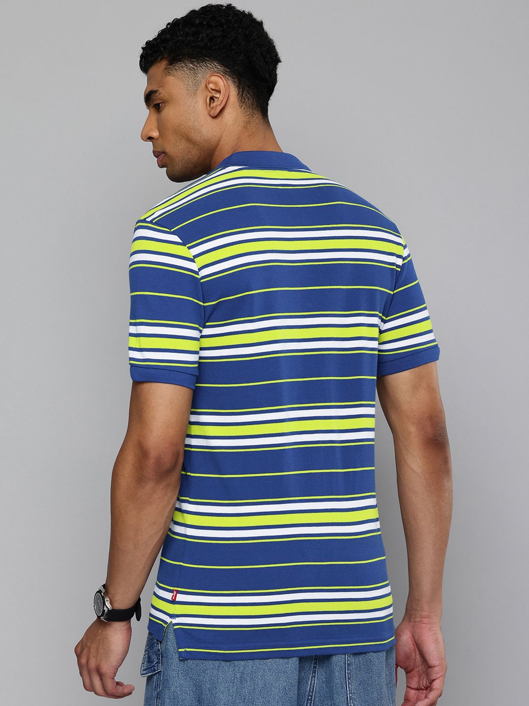 Men's Striped Polo T-shirt - cac93a919b8d84cd273fd26b015d0b06 View