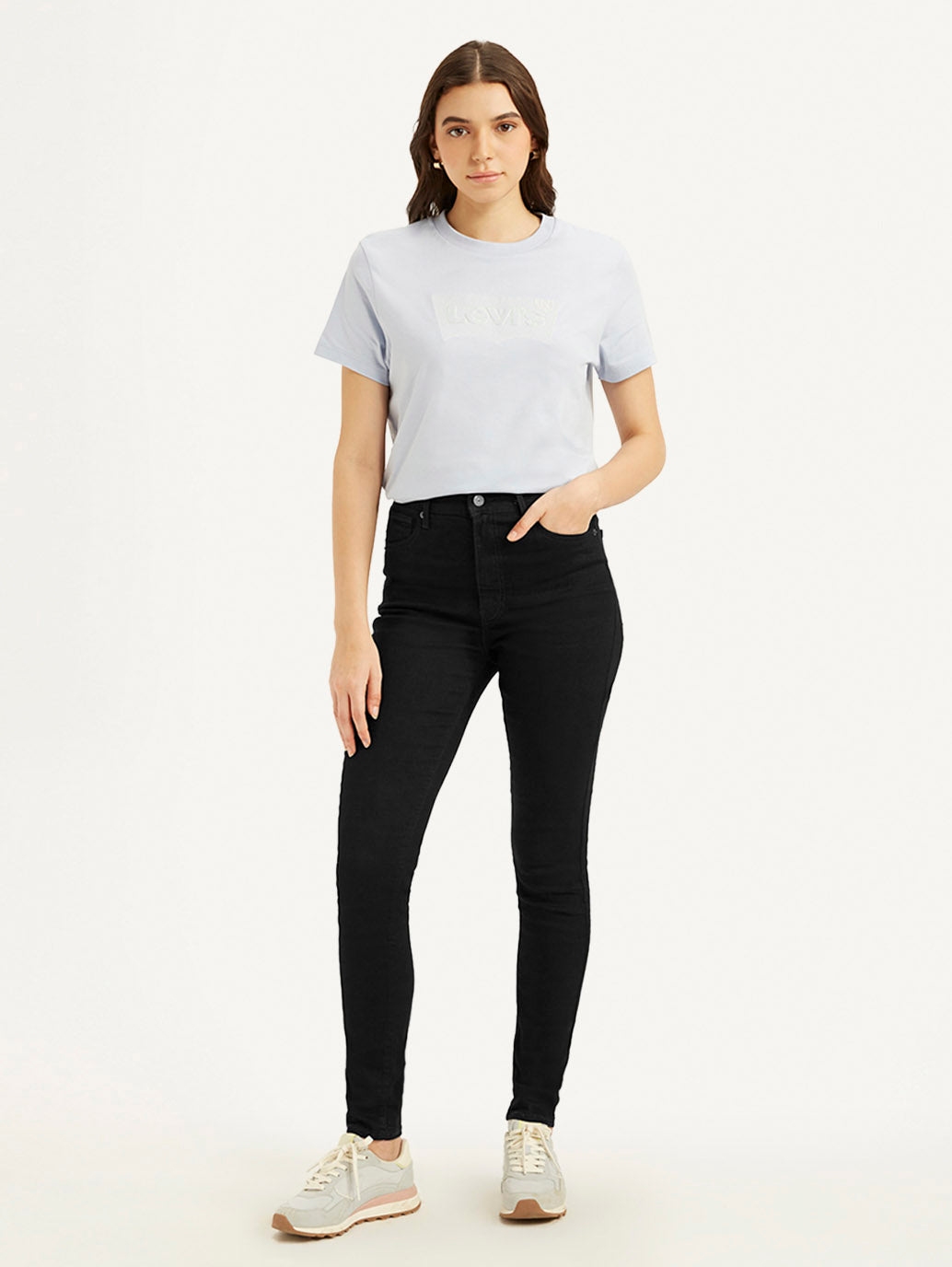 Women's Black Mile High Skinny Fit High Rise Jeans - cd3547211231fc73b4f2428e849a5661 View