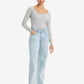 Women's Light Blue Loose Fit Low Rise Jeans - d19d9a7d72c8d7088ff5c4f28c07a8df View