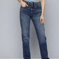 Women's Redloop 724 Blue Slim Straight Fit High Rise Jeans - d22b8519-63a0-4ac0-a5bf-f7137ca946b01739512624807-Womens-Mid-Rise-Straight-Fit-Dark-Blue-Jeans-789173951262410-1 View