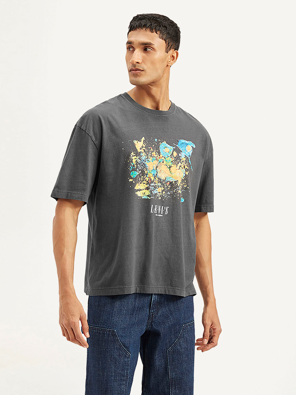 Men's Graphic Print Loose Fit T-shirt - d84d494c919bf184f80c1721218e7fe9 View