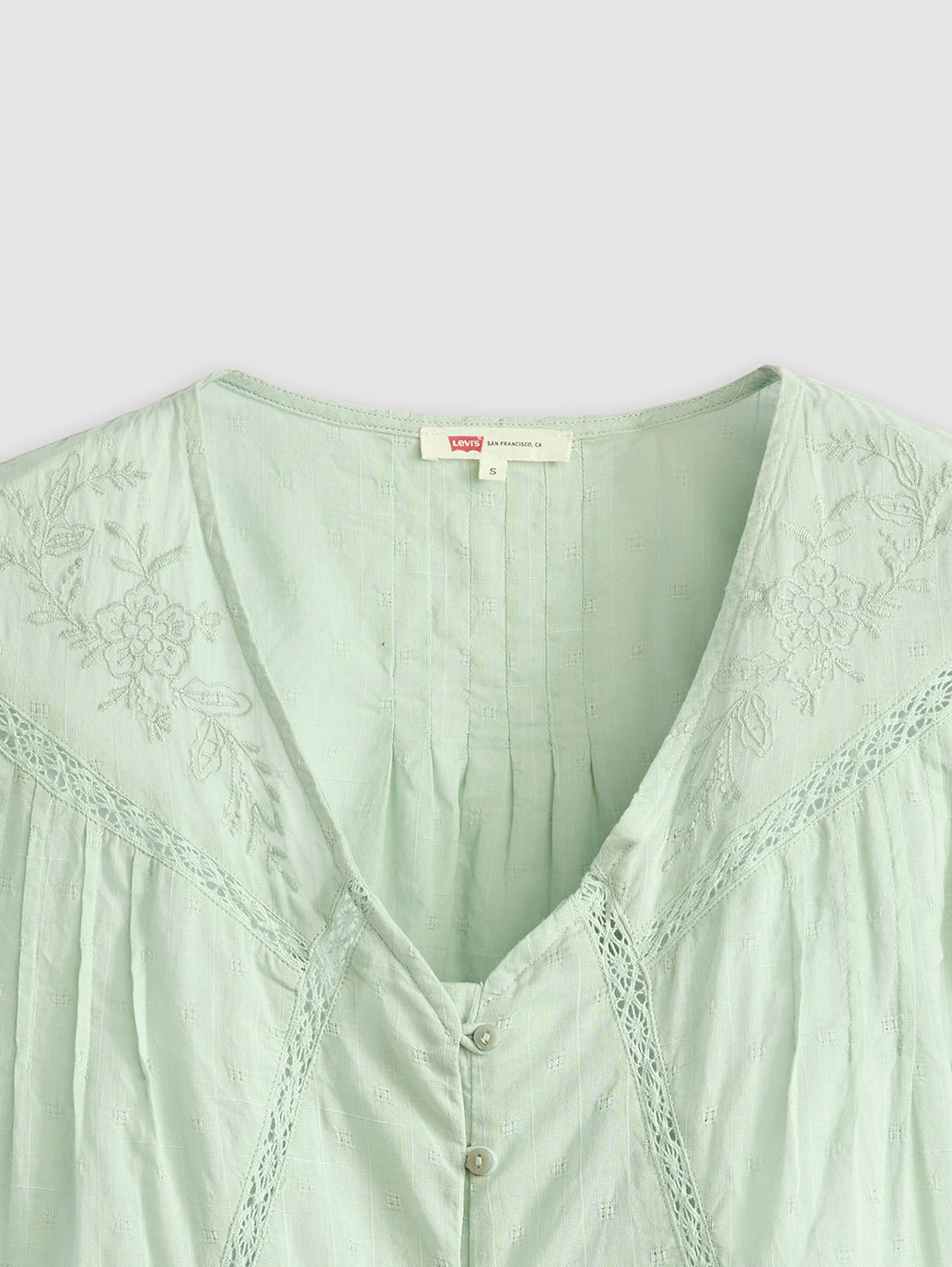 Women's Solid Green V-Neck Top - d8bef2719eb9c02722d12fc037aea522 View