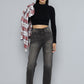 Women's 724 Black Straight Fit High Rise Jeans - dabc63a1-dfd1-4a98-a148-1d44377801e41737449878656-Womens-High-Rise-724-Slim-Straight-Fit-Black-Jeans-276173744-4 View