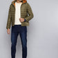 Men's Quilted Brown Hooded Puffer Jacket - dd016476-45c1-4a50-94f6-8ae738e7d3511725617685460-Levis-Men-Jackets-491725617684854-5 View