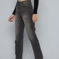 Women's 724 Black Straight Fit High Rise Jeans - de72ffe3-7b88-4927-845c-f37908d89e901737449878728-Womens-High-Rise-724-Slim-Straight-Fit-Black-Jeans-276173744-2 View