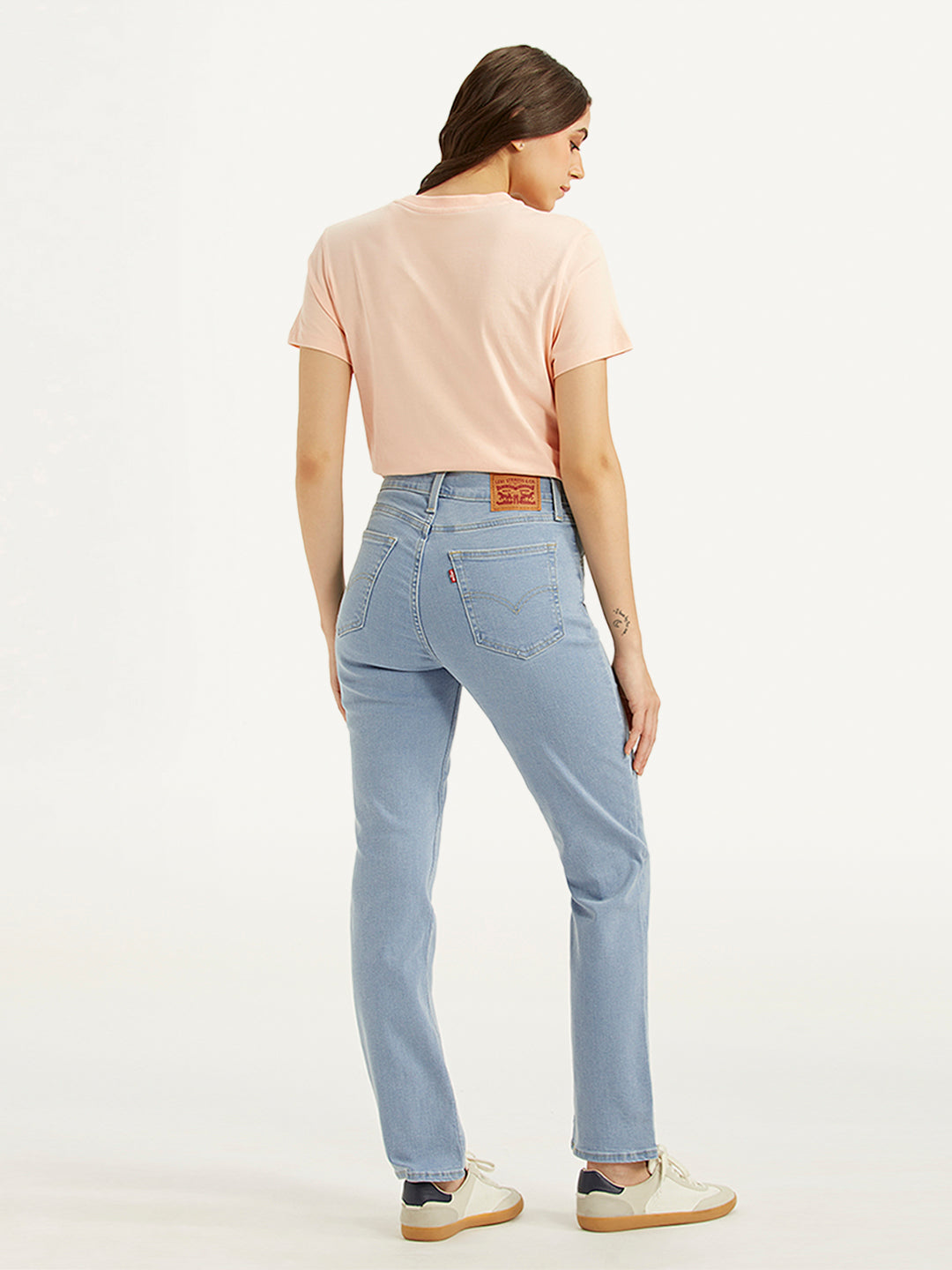 Women's 724 Light Blue Straight Fit High Rise Jeans - deb6004a99b5395194fc67f3793c5344 View