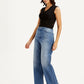 Women's Blue Loose Fit High Rise Jeans - 080dff64-99da-4b2b-88be-5e13fc18a679 View