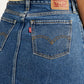 Women's High Rise Blue A-Line Skirt - 1400cf87-7d40-42db-a734-58dc82fc9173 View