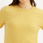 Women's Textured Slim Fit T-Shirt - 229b2f8a-6607-472e-9b58-e8a7aeb0ead6 View