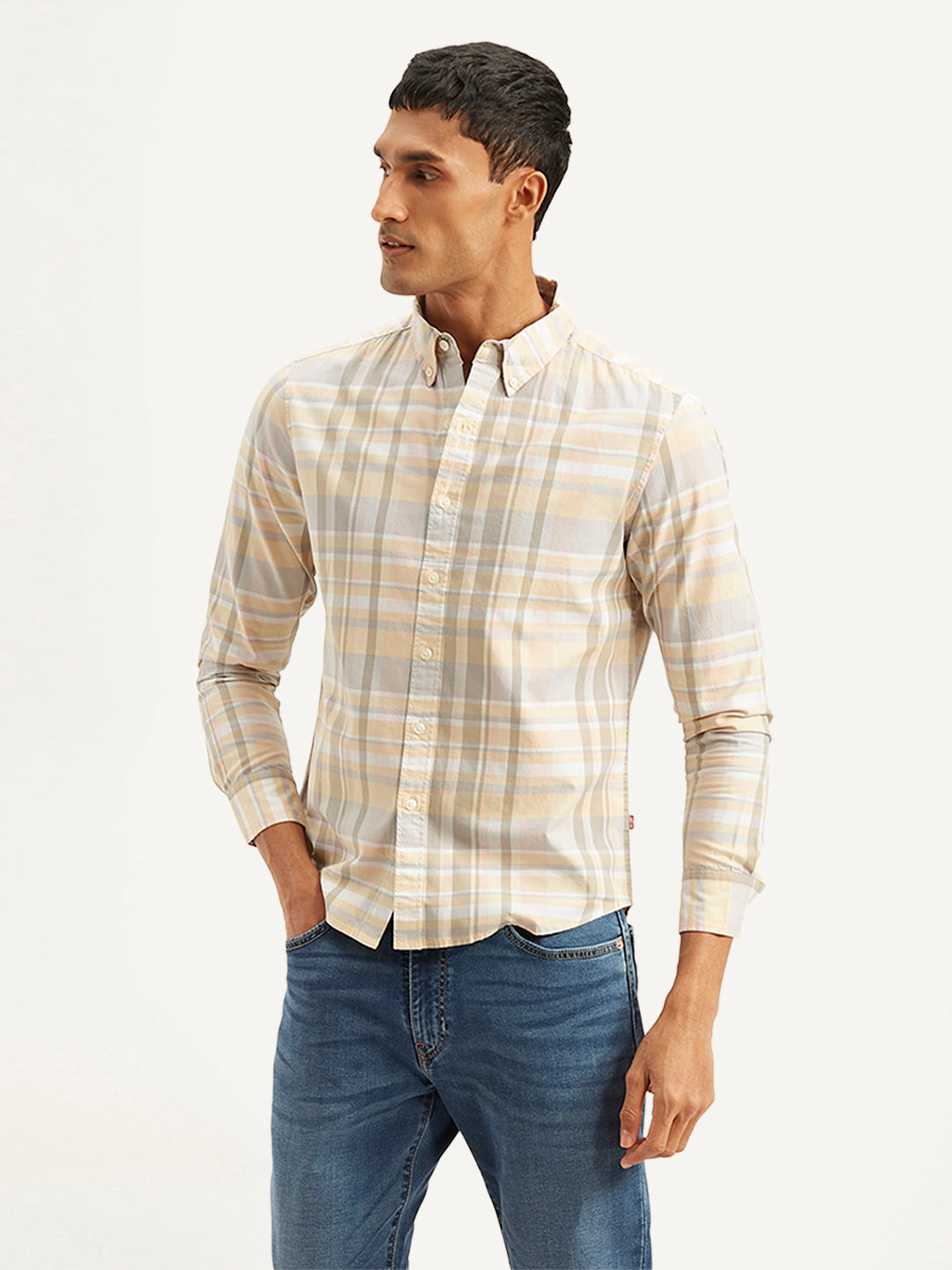 Men's Checkered Slim Fit Shirt