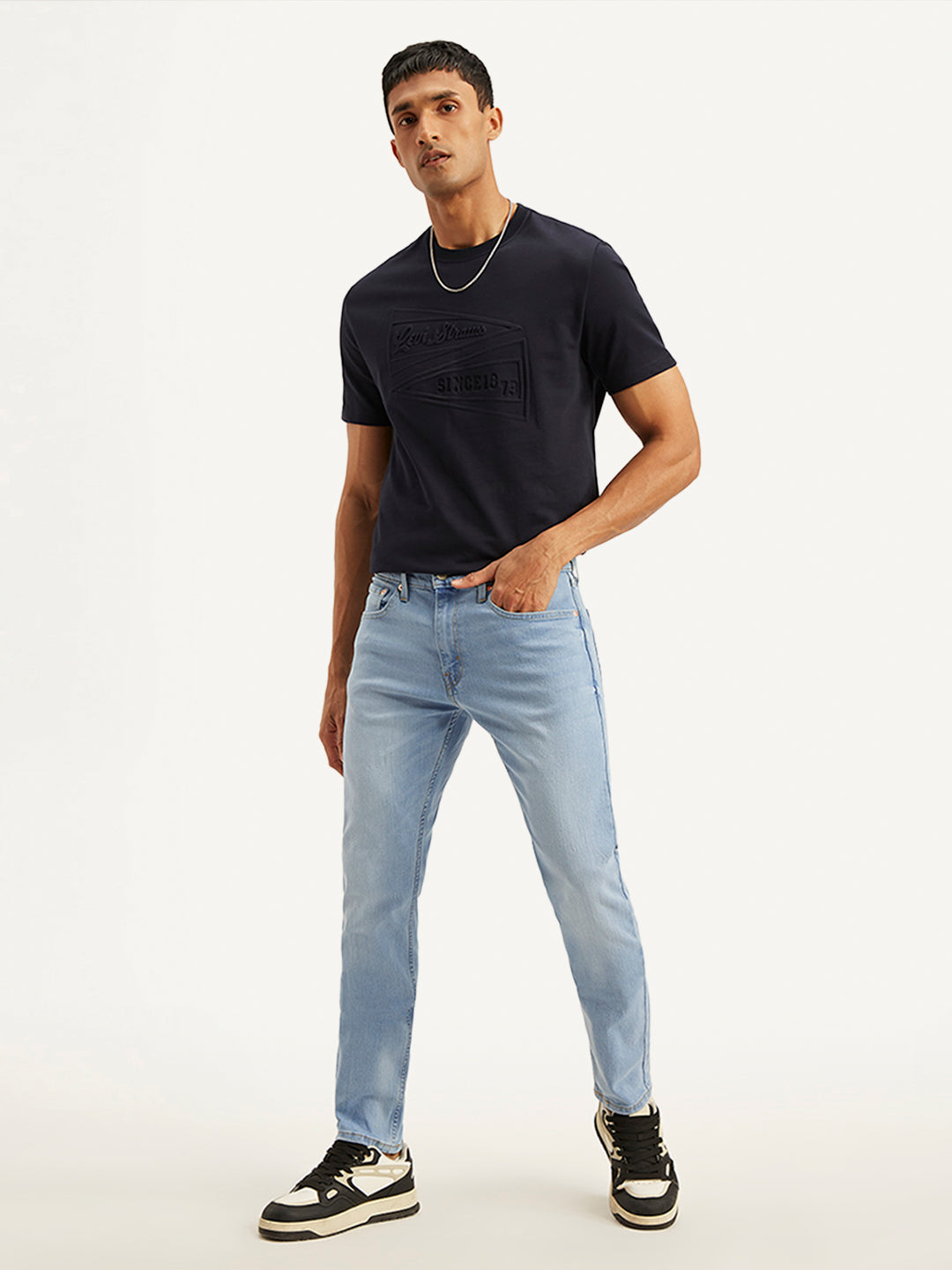 Men's 512 Light Blue Slim Tapered Fit Mid Rise Jeans - 2841c160-329d-4767-b36d-e667d8c3acbb View