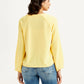 Women's Solid Yellow V Neck Top - 28deadd1-6040-4e13-b7e1-053af048a4a8 View