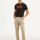 Men's Beige Relaxed Fit Cargo Trousers - 29290cc2-776f-4fb8-9ade-5d2334579c70 View