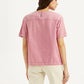 Women's Solid Pink Round Neck Top - 4c7573ca-e5fc-4280-9d38-5ad84de444d7 View