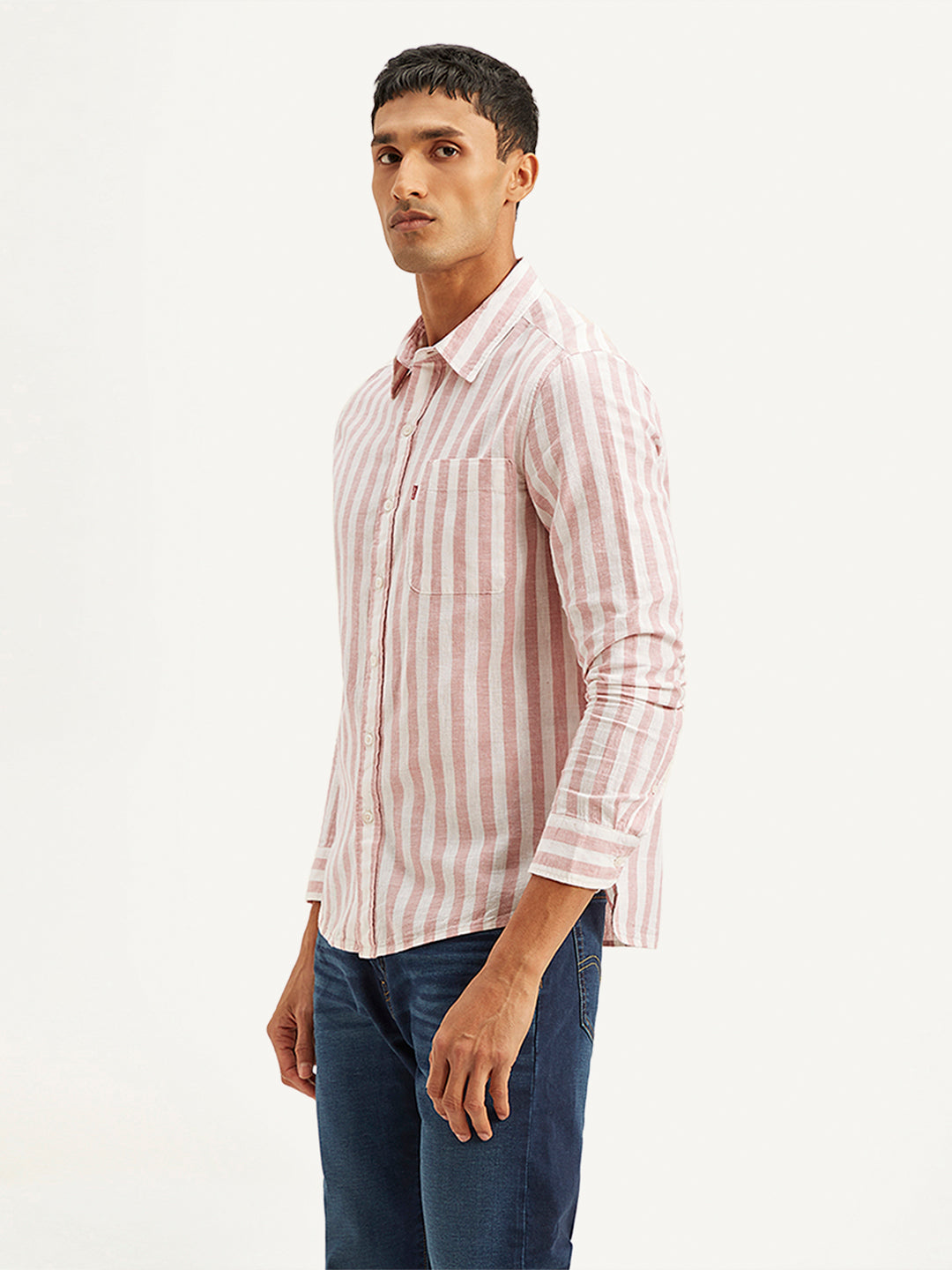 Men's Striped Slim Fit Shirt - 715c7dc9-bc6b-45ff-bd2b-906067983e61 View