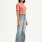 Women's Light Blue Loose Fit High Rise Jeans - 7847c9cb-99ac-4f26-8a15-d1417a8a9960 View