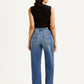 Women's Blue Loose Fit High Rise Jeans - 7898814f-3449-4bff-aa22-262e30b69b09 View