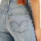 Women's Light Blue Loose Fit High Rise Jeans - 80aff7b1-dfb9-404e-89bb-4585b7acbc64 View