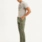 Men's Olive Relaxed Fit Cargo Trousers - b22d8fad-e3fe-4b63-9452-ef8959137108 View