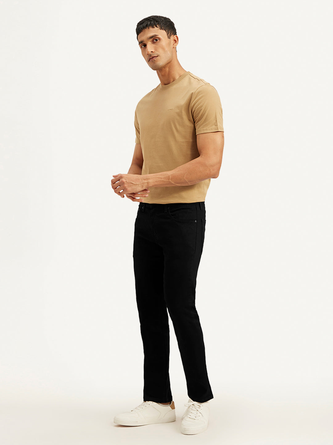 Men's 65504 Black Skinny Fit Mid Rise Jeans - b3a0dbf1-bb8e-4f6d-aaa2-591570404323 View