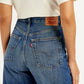 Women's Blue Loose Fit High Rise Jeans - f24dbce1-6c65-4a69-b22b-d5555856a82a View