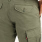 Men's Olive Relaxed Fit Cargo Trousers - f2fe7dae-8c08-465e-a43a-7b9bdb06d7a8 View