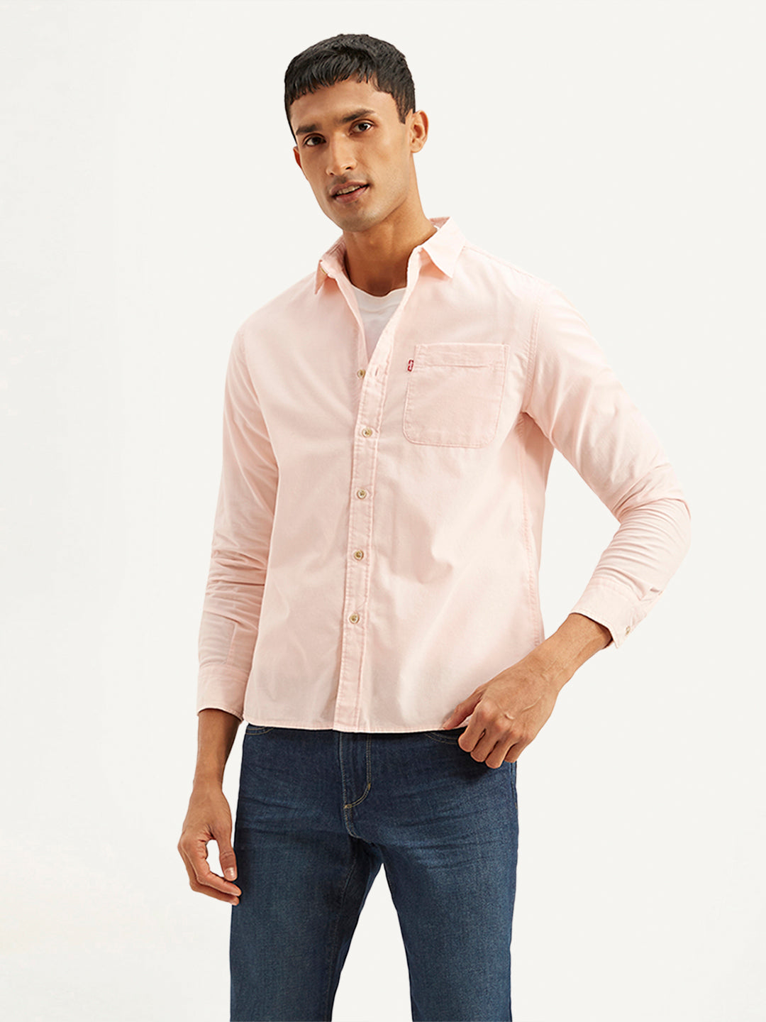 Men's Solid Slim Fit Corduroy Shirt - fafe634f-5064-4d50-88bd-8a25707c29c8 View