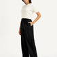 Women's High Rise Black Loose Fit Trousers - e00257d0003cd97c3c5a1454d923276c View