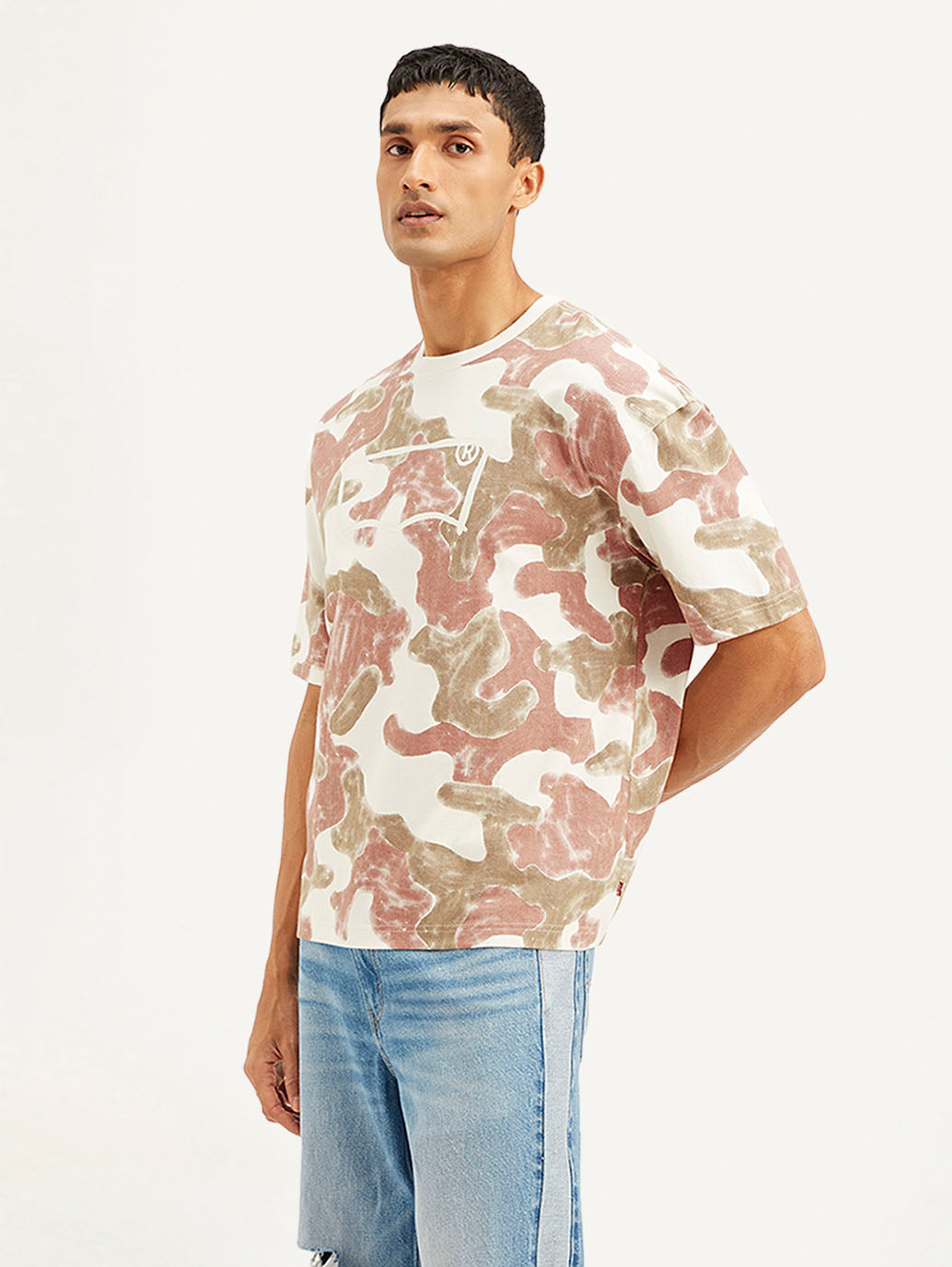 Men's Abstract Loose Fit T-shirt - e30dc3e7bca2373aac365fb8777d1130 View