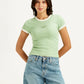 Women's Solid Slim Fit Ringer T-shirt - e335faced24697b52f3278f1c19e7dd2 View