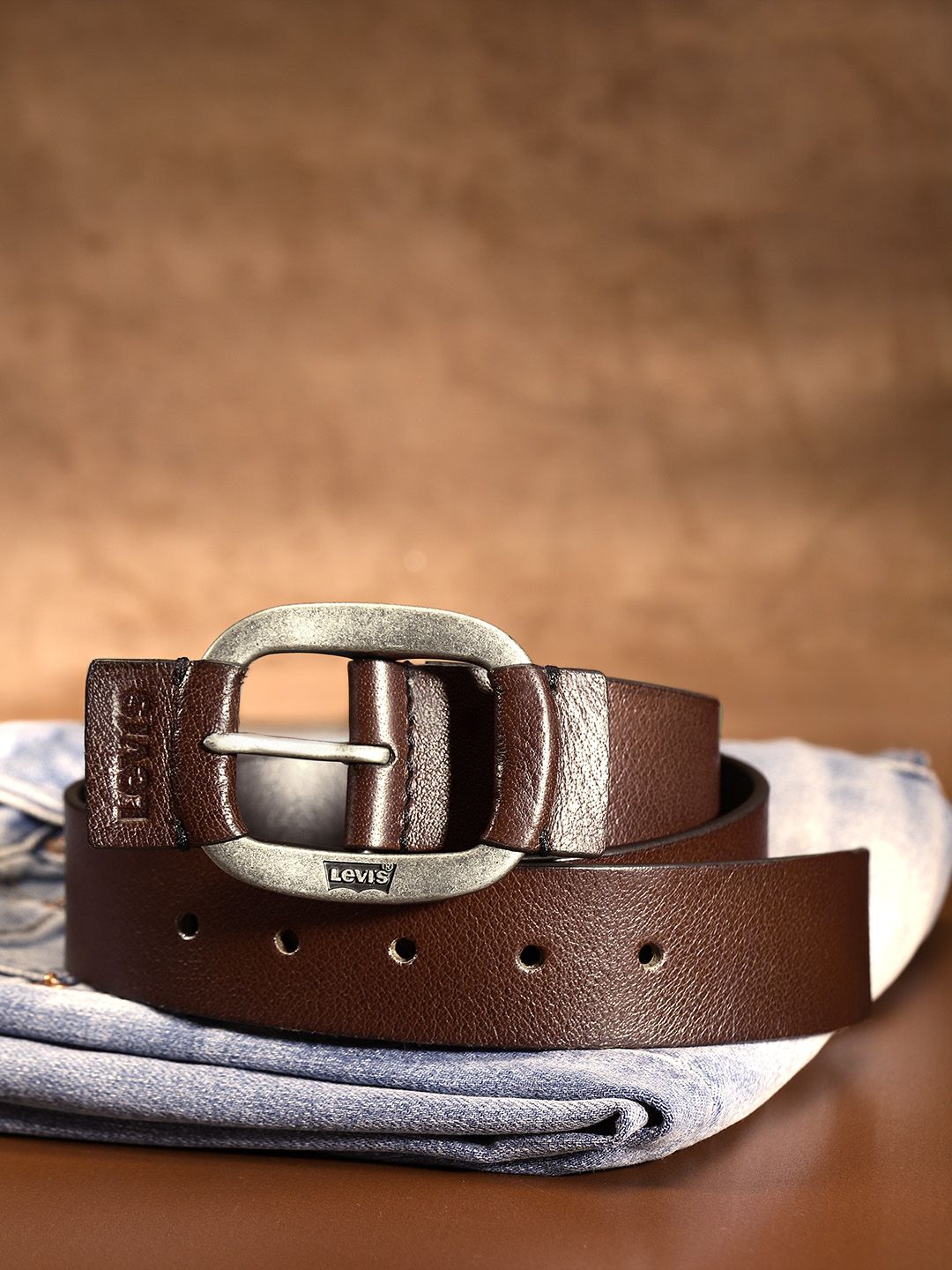 Men's Brown Solid Belt