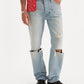 Men's 501 Blue Straight Fit Mid Rise Jeans - e37f973773f4508cd9b825b6ec3b82d7 View