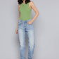 Women's 80s Mom Blue Loose Fit Mid Rise Jeans - ead3c27c-98e7-41b2-b9fb-fb392e35fced1739531532564-Womens-Mid-Rise-Relaxed-Tapered-Fit-Blue-Jeans-7741739531532-4 View