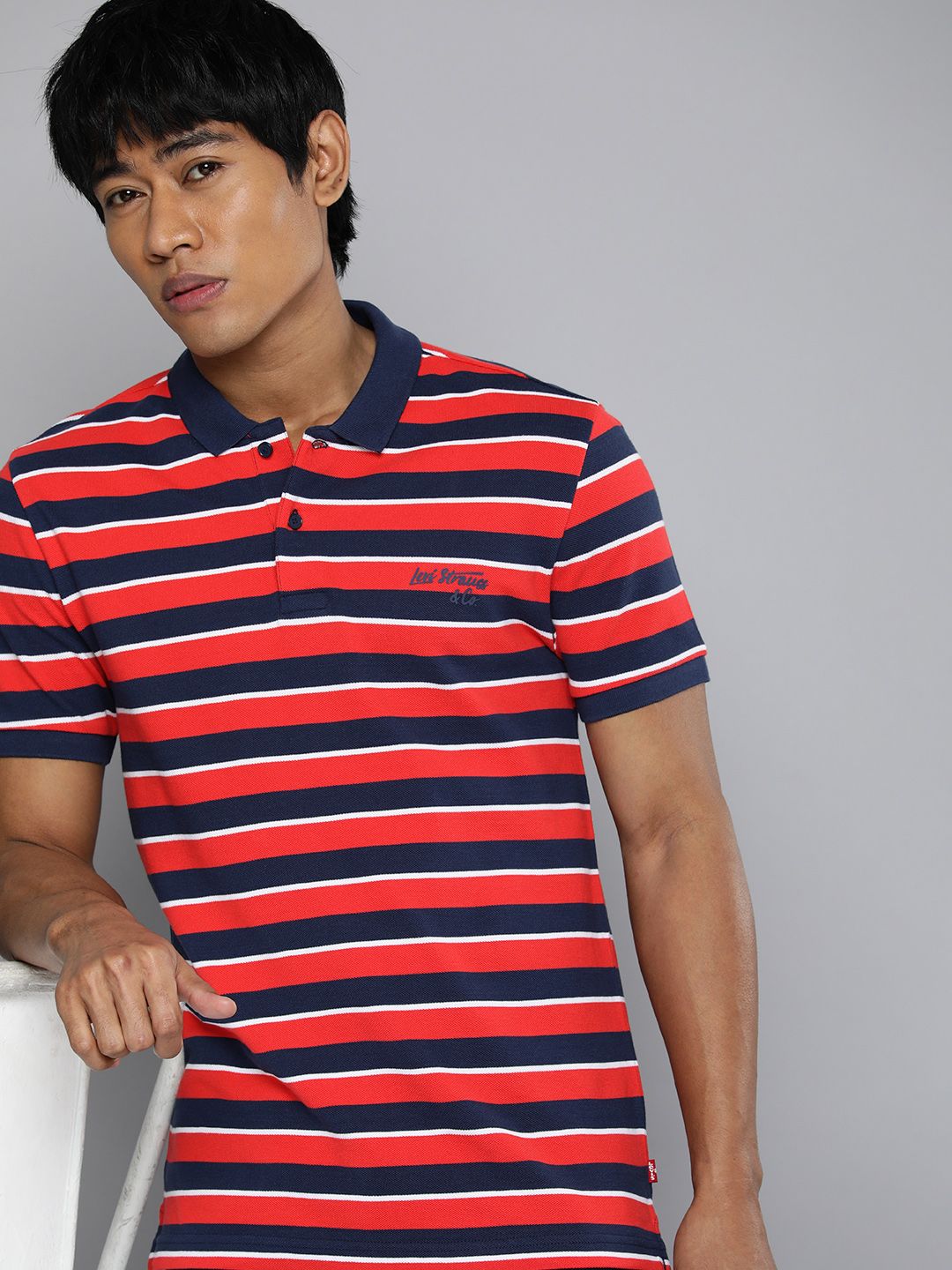 Men's Striped Polo T-shirt - ed1cb9ca20537345c523201c3af8b5f9 View