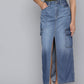 Women's Mid Rise Blue Solid Skirt - f0b03d9b-a829-4c5d-9bce-e79e6df5c9751731414016737-Levis-Women-Skirts-1641731414016216-2 View