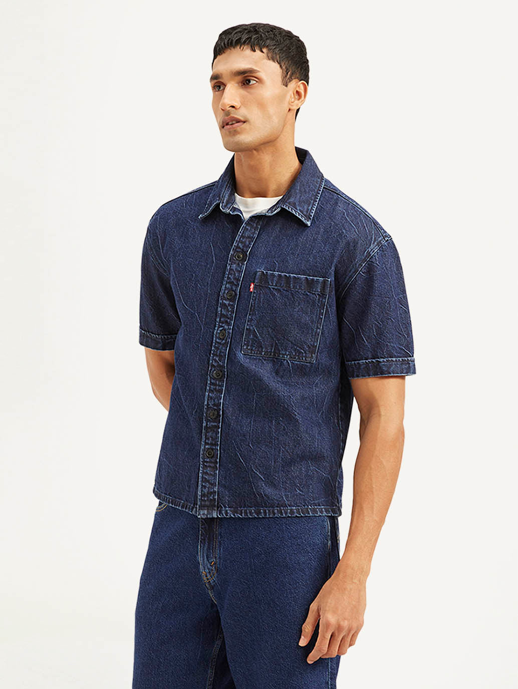 Men's Solid Relaxed Fit Shirt - f4de69b837c01aa6fd48d5dd65c9be83 View