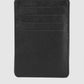 Men's Black Solid Card Holder - f9362fff-bb4f-4b9a-b888-4319d576fc611742210000778-Men-BlackTextured-Leather-Cardholder-6081742210000518-2 View