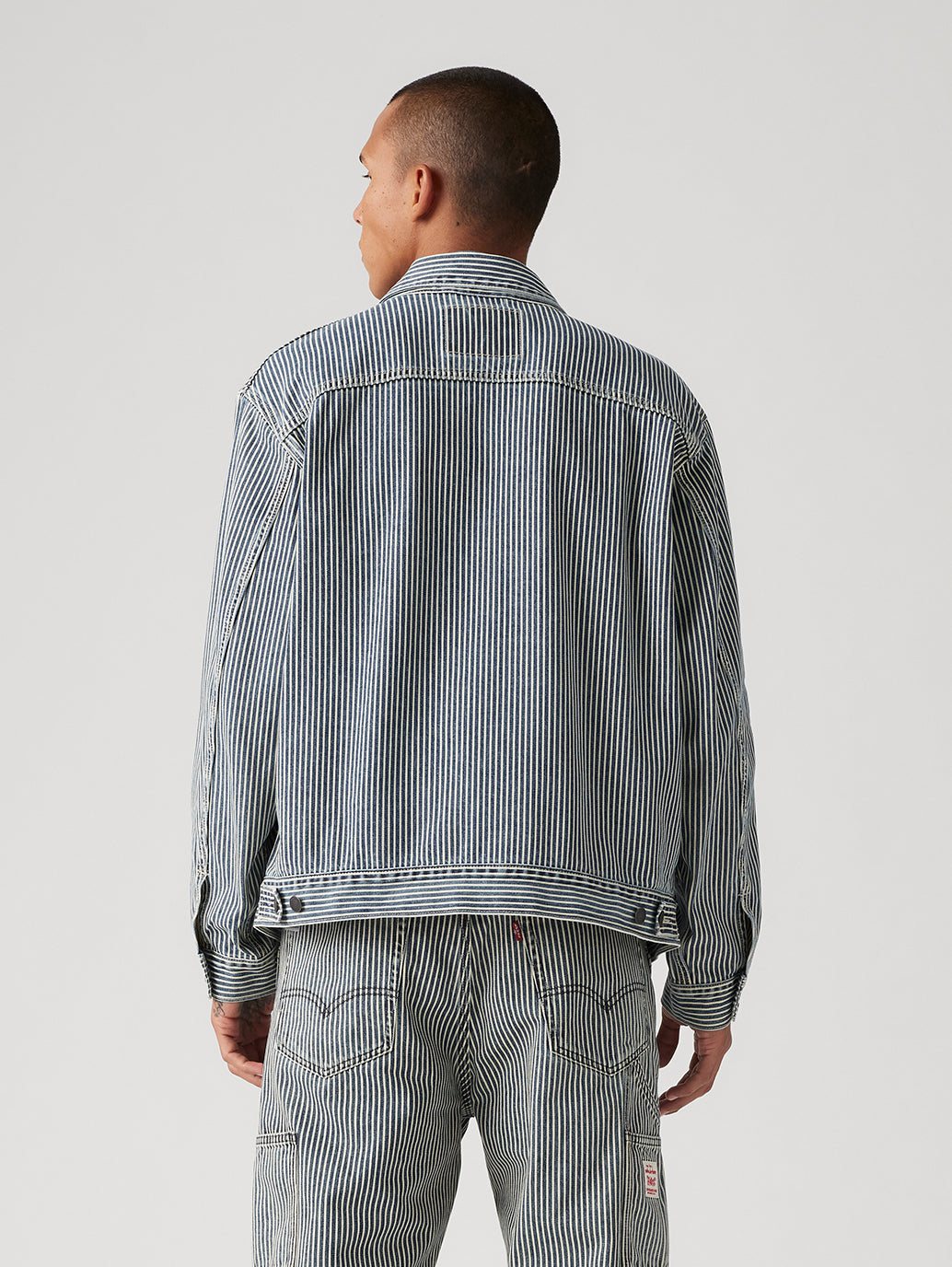 Men's Striped Blue Shacket - fa1a7deb0d9c087fad2734c4d3f1123c View
