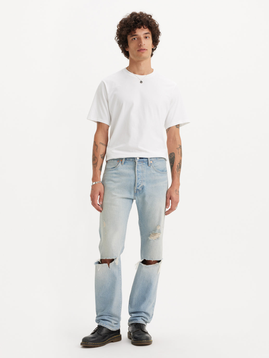 Men's 501 Blue Straight Fit Mid Rise Jeans - fa87476388d0ec0f01f3fa5a4017de2c View