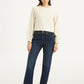 Women's Dark Blue Wedgie Straight Fit Mid Rise Jeans - fad700e2f728d4ac2e36eeff9d431095 View