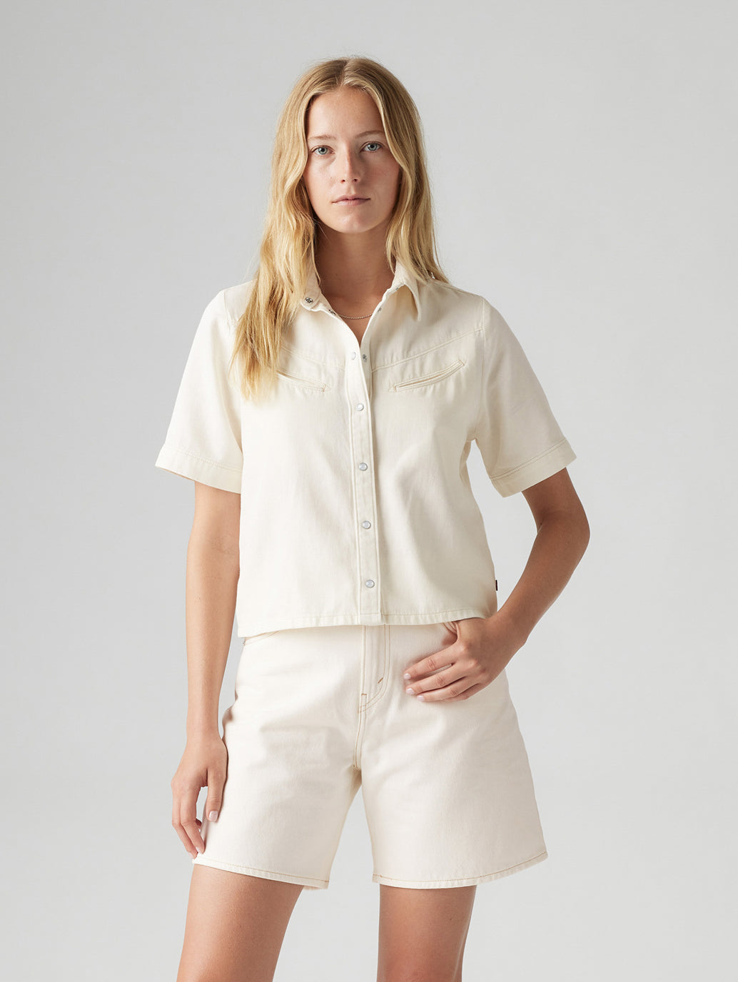 Women's Solid Spread Collar Shirt - fb63221897fcac86afcfb751b417a91d View