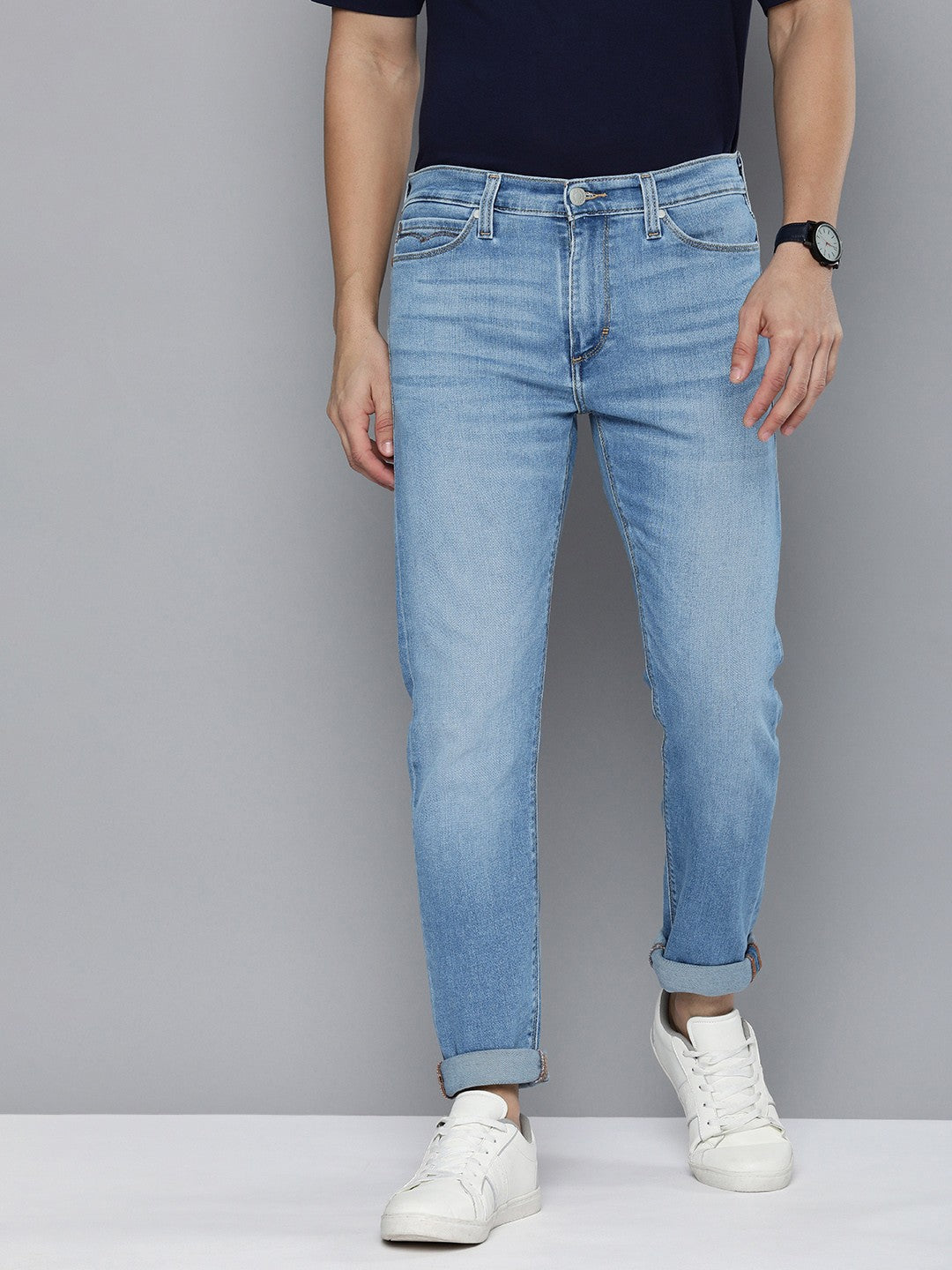 Men's 512 Blue Slim Tapered Fit Mid Rise Jeans - fb6de2c3-0680-4c97-b185-854670e7fe3d1692013565933-Levis-Men-Jeans-7051692013565364-2 View
