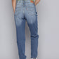 Women's 80s Mom Blue Loose Fit Mid Rise Jeans - fd529288-c215-4c0b-9c3c-2654f2f195b11739531520054-Womens-Mid-Rise-Relaxed-Tapered-Fit-Blue-Jeans-6501739531519-3 View