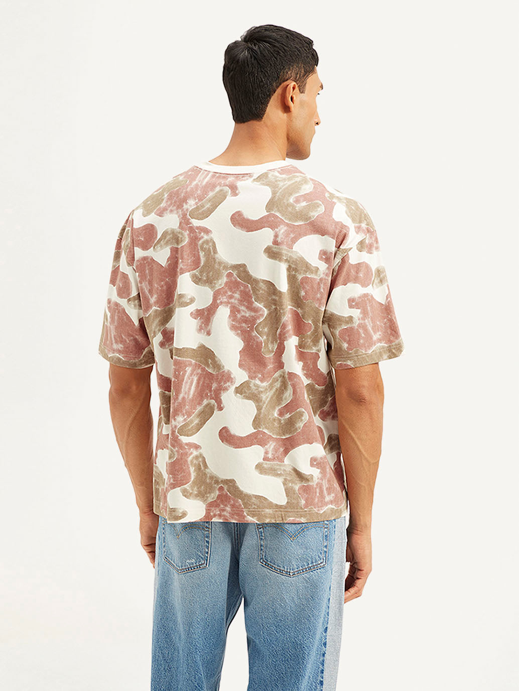 Men's Abstract Loose Fit T-shirt - ff338a155586a467f7a7f5d7163e0ca5 View