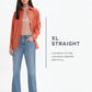 Women's Black XL Straight Loose Fit Mid Rise Trousers - d7596175-fe9c-44f1-9dec-7f0913fba903 View